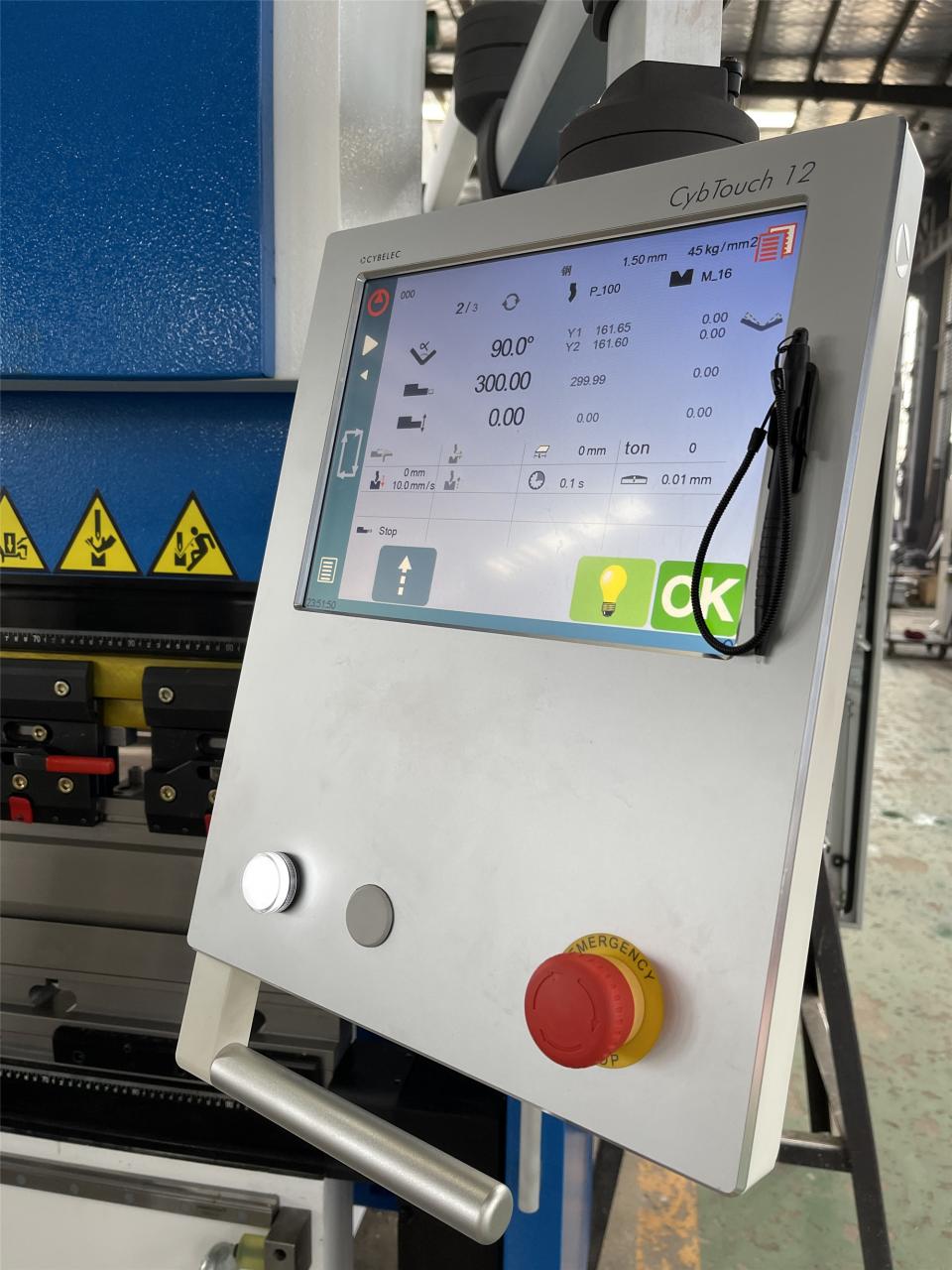 160t-4000 Freno de prensa hidráulica de la máquina dobladora CNC de 4 ejes