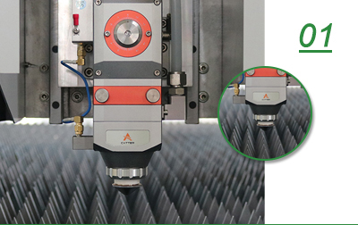 cortadora del laser de la fibra de metal 4000w con el motor servo de Yaskawa