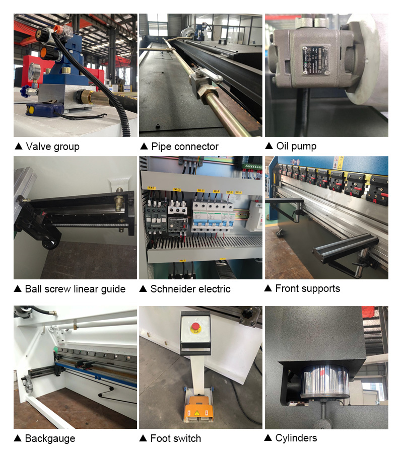 63t 2500mm Nc Carbon Steel Sheet Bending Machine Hydraulic Press Brake freno de la prensa hidráulica de la dobladora de la hoja de acero de carbono del NC de 63t 2500m m
