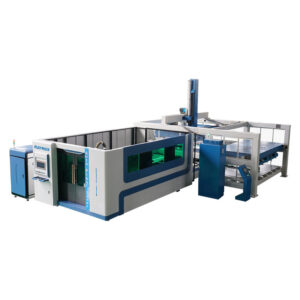 Máquina de corte por láser de fibra de metal CNC automática de refrigeración por agua 1500w