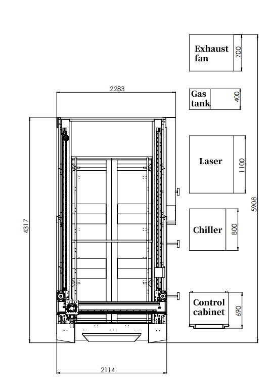 China Industrial Metal Aluminum 1kw 2kw Sheet Metal Fiber Laser Cutting Machine Máquina de corte por láser de fibra de metal de aluminio industrial de China 1kw 2kw