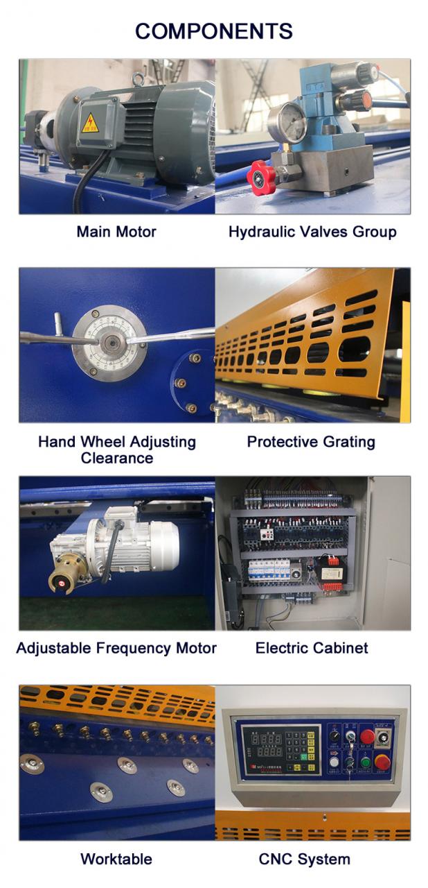 Cnc Nc Hydraulic Press Metal Guillotine Shear Machine For Carbon Stainless Steel Sheet Máquina del esquileo de la guillotina del metal de la prensa hidráulica del CNC Nc para la hoja de acero inoxidable del carbono