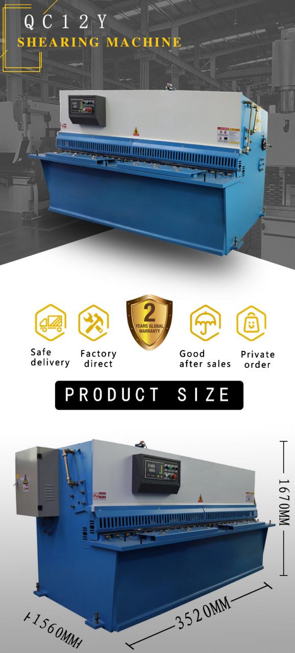 Hydraulic Guillotine Shear Machine Qc12y 8*6000mm Guillotine Industrial Sheet Metal Aluminium Stainless Steel Cutting Shearing M Máquina de corte de guillotina hidráulica Qc12y 8 * 6000 mm Guillotina Industrial Hoja de metal Aluminio Corte de acero inoxidable Cizalla M