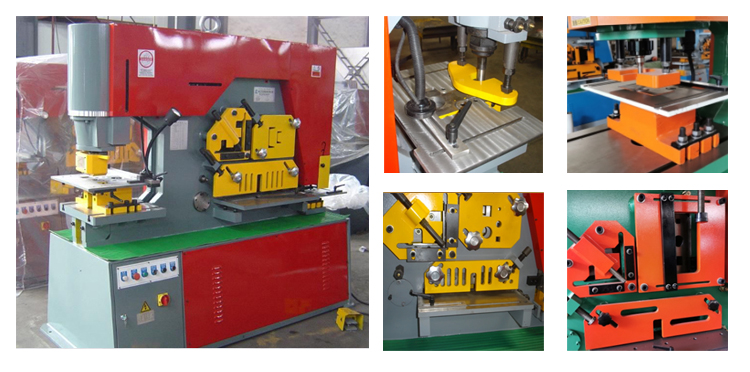Q35y Hydraulic Ironworker Combined Drilling Machine Punching And Shearing Machine Punzonadora y cizalla combinada perforadora hidráulica Q35y